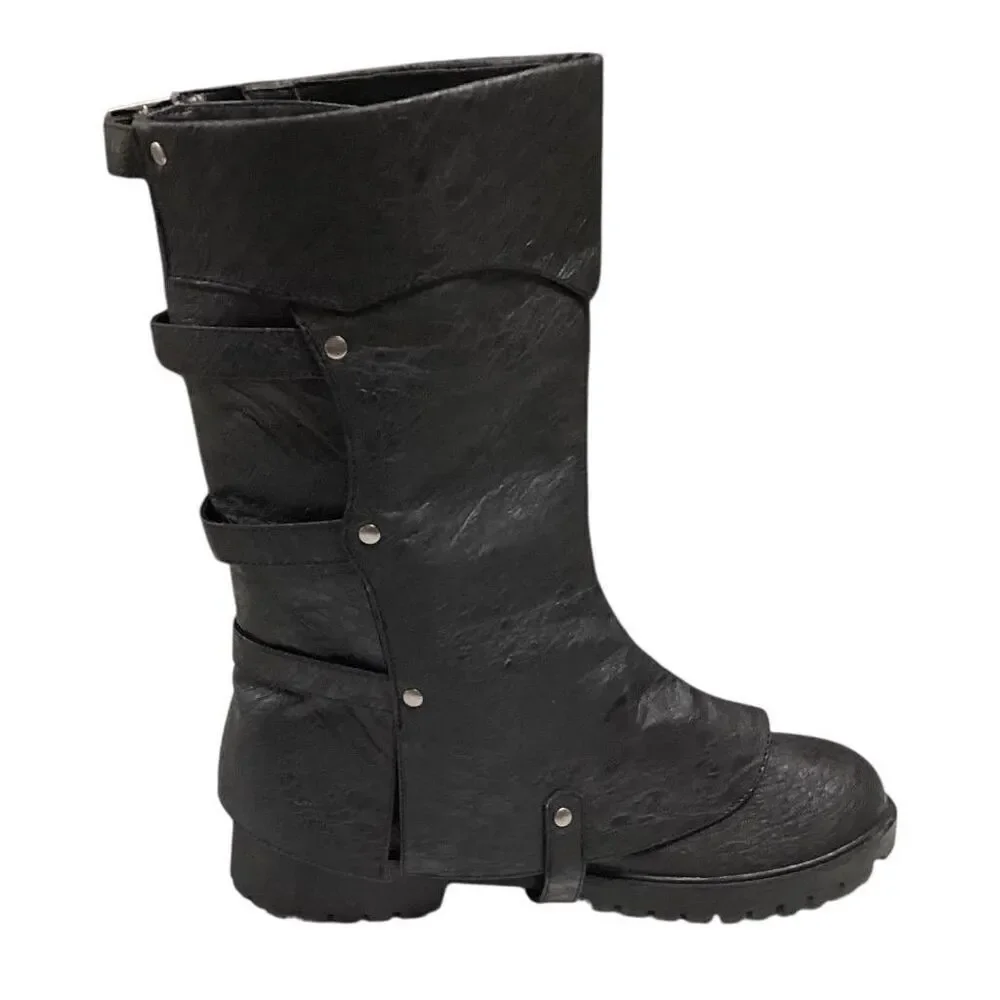 Funtasma Boots Mens 8 9 Black Pirate Captain Medieval Knight Aristocrat Nobleman